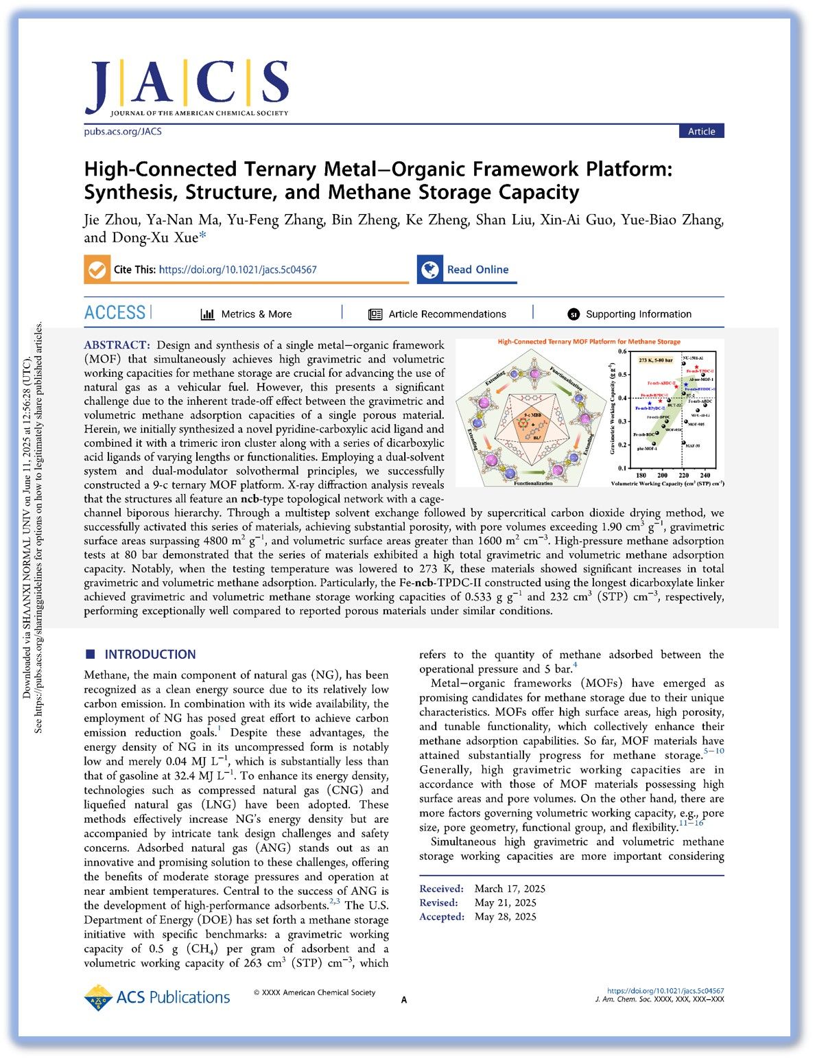 光子鼻与分子材料研究团队在学术期刊J. Am. Chem. Soc.上发表论文（2025-6-13）